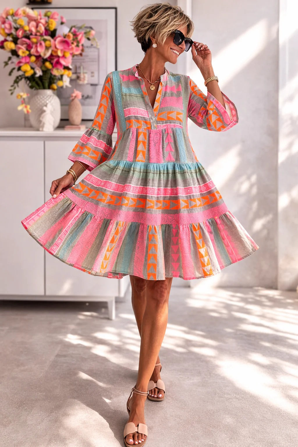 Aurabelle™ Abito Midi Vintage Senza Tempo
