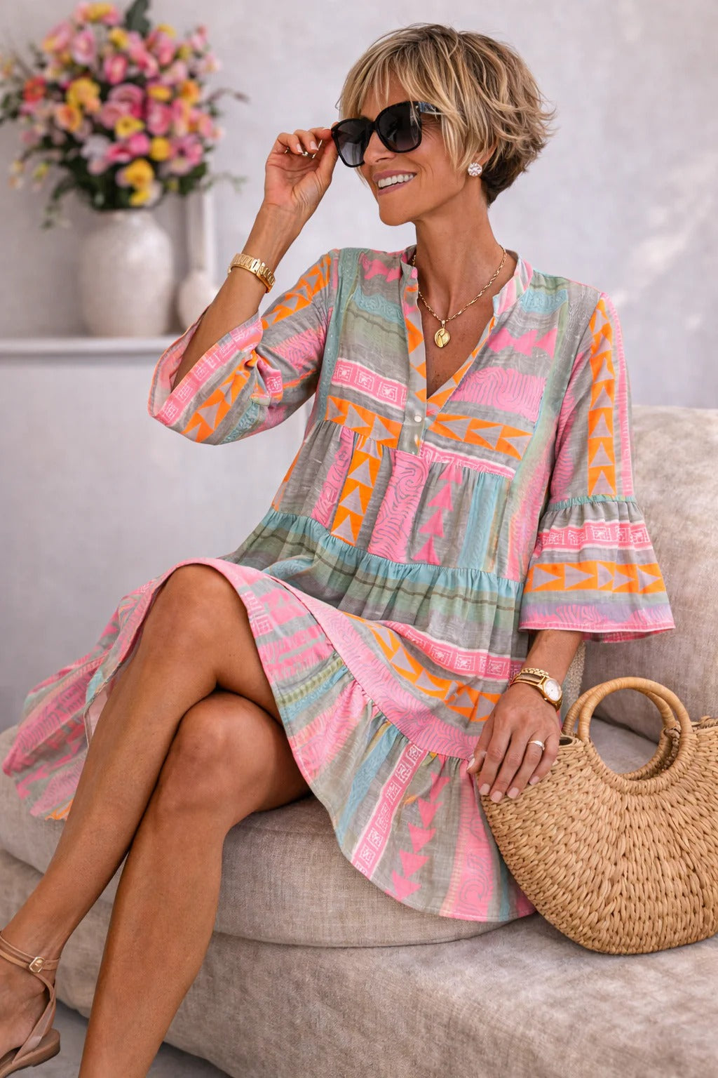Aurabelle™ Abito Midi Vintage Senza Tempo