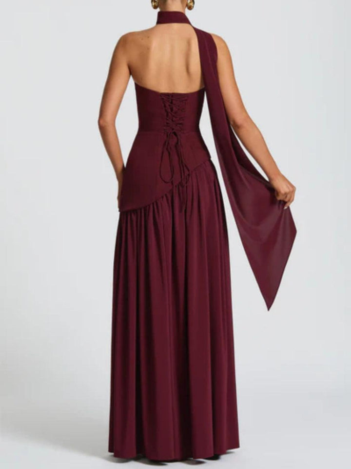 Abito Maxi Maliyah - Lacca Ciliegia