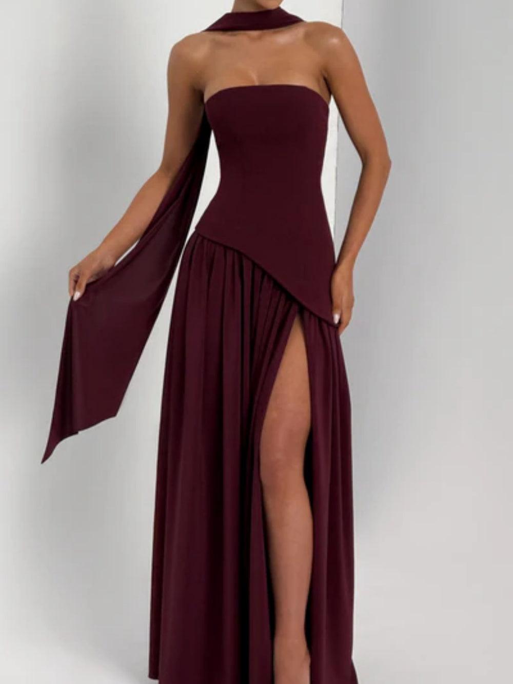 Abito Maxi Maliyah - Lacca Ciliegia