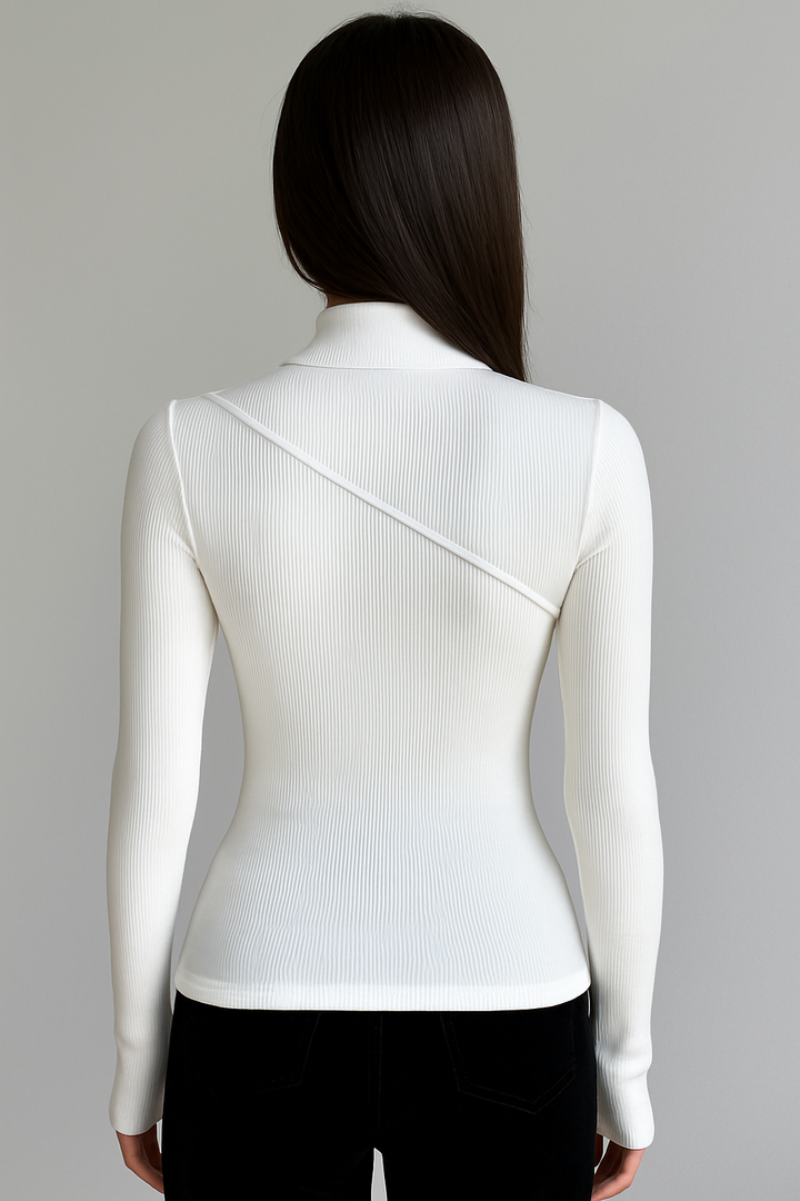 Vivienne | Top Sottile con Collo Alto