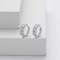 Orecchini in argento a forma di foglia