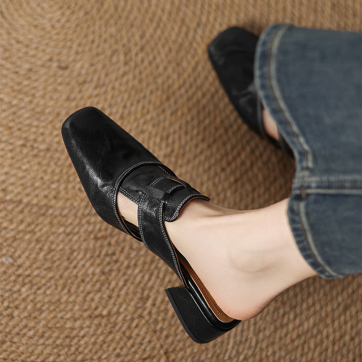 Mule in Vera Pelle Ivora
