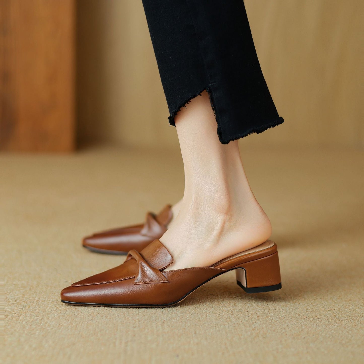 Mule in Vera Pelle Erlen