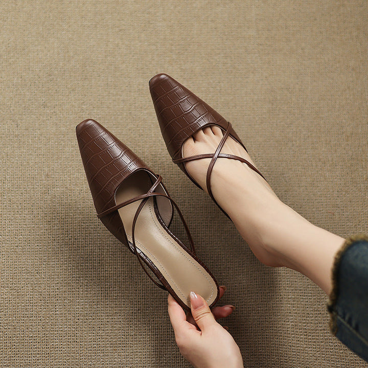 Mule in Vera Pelle Mire
