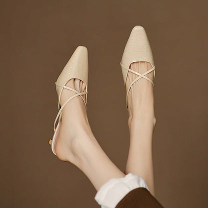 Mule in Vera Pelle Mire