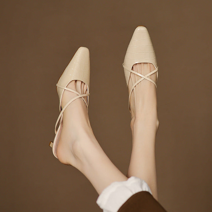 Mule in Vera Pelle Mire