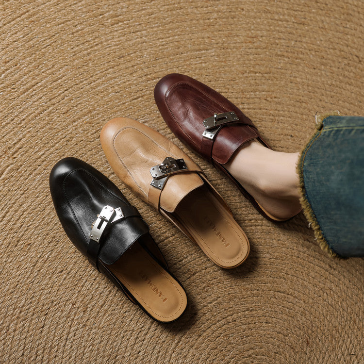 Mules in Vera Pelle Carla