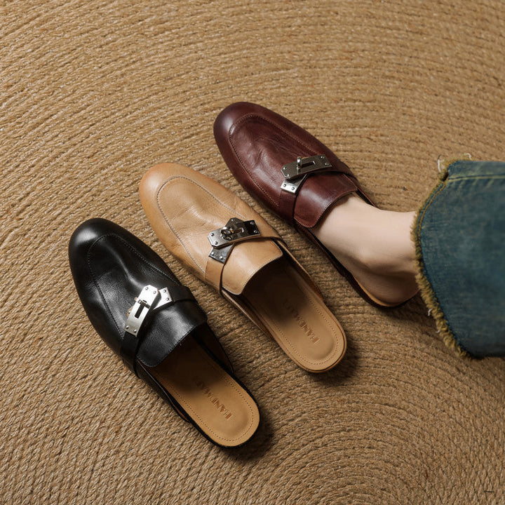 Mules in Vera Pelle Carla