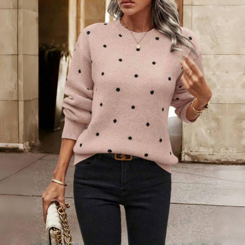 Margherita | Maglione a Maglia con Pois Accogliente