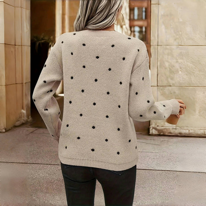 Margherita | Maglione a Maglia con Pois Accogliente