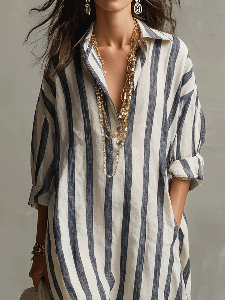 Amaris | Abito Camicia Lungo in Lino