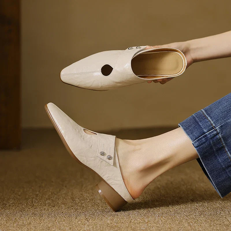 Mule in Vera Pelle Agnit