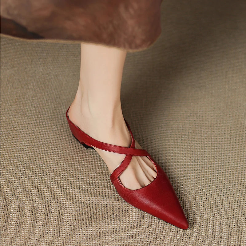 Mule in Vera Pelle Aluna