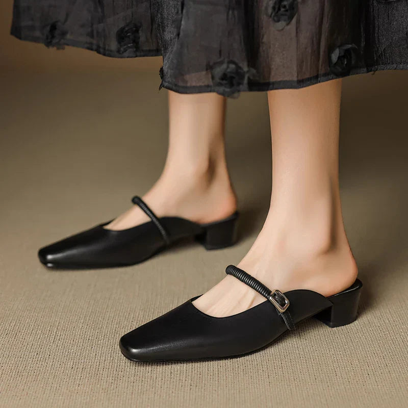 Mule Mary Jane in Vera Pelle Kera