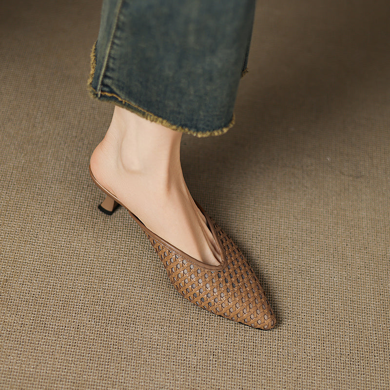 Mule in Vera Pelle Olivia