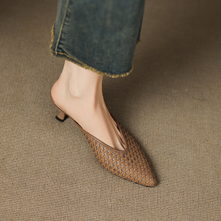 Mule in Vera Pelle Olivia