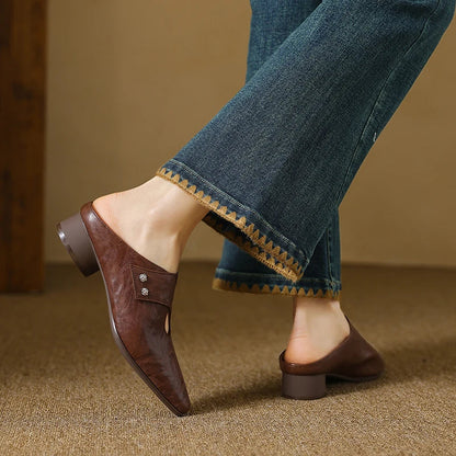Mule in Vera Pelle Agnit