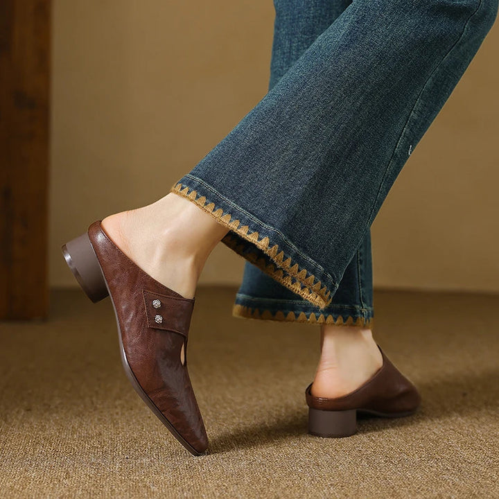 Mule in Vera Pelle Agnit