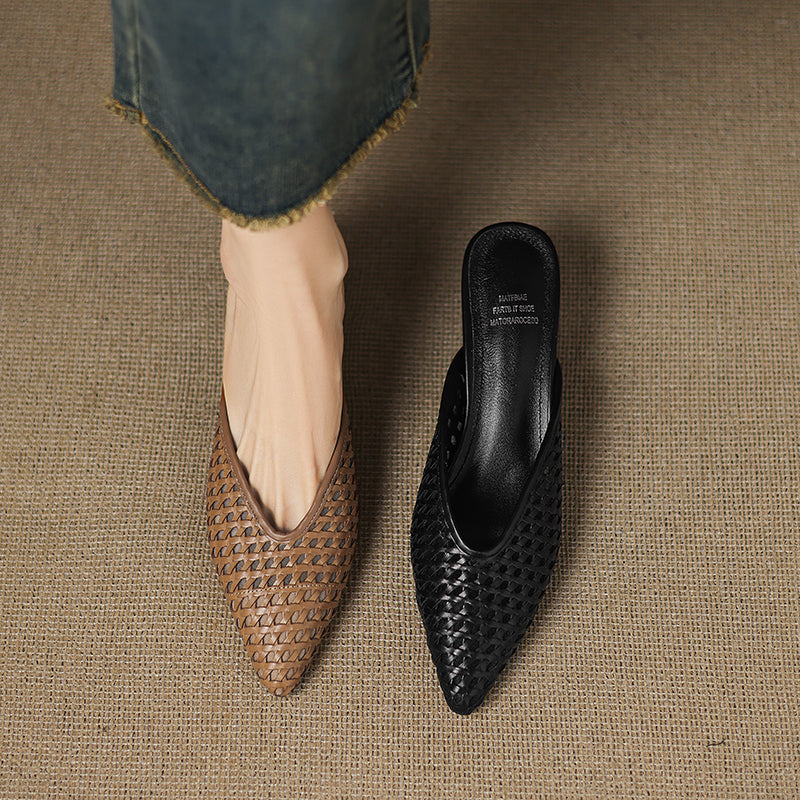 Mule in Vera Pelle Olivia
