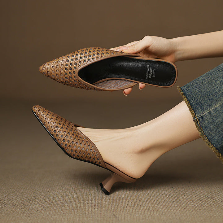 Mule in Vera Pelle Olivia