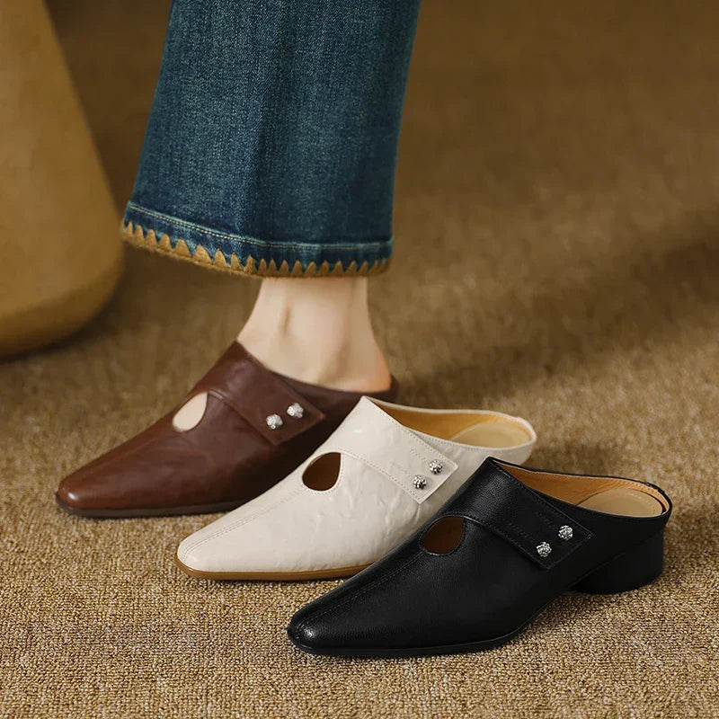 Mule in Vera Pelle Agnit