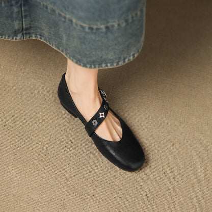 Elda Ballerine in Vera Pelle