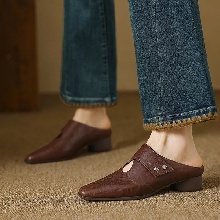 Mule in Vera Pelle Agnit