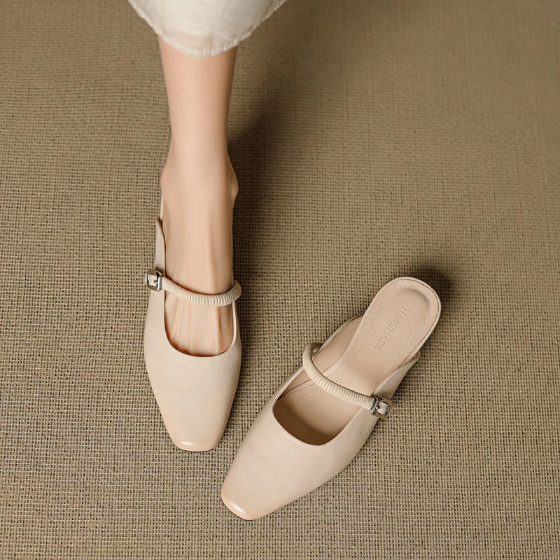 Mule Mary Jane in Vera Pelle Kera