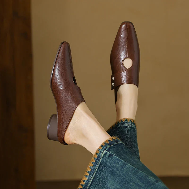Mule in Vera Pelle Agnit