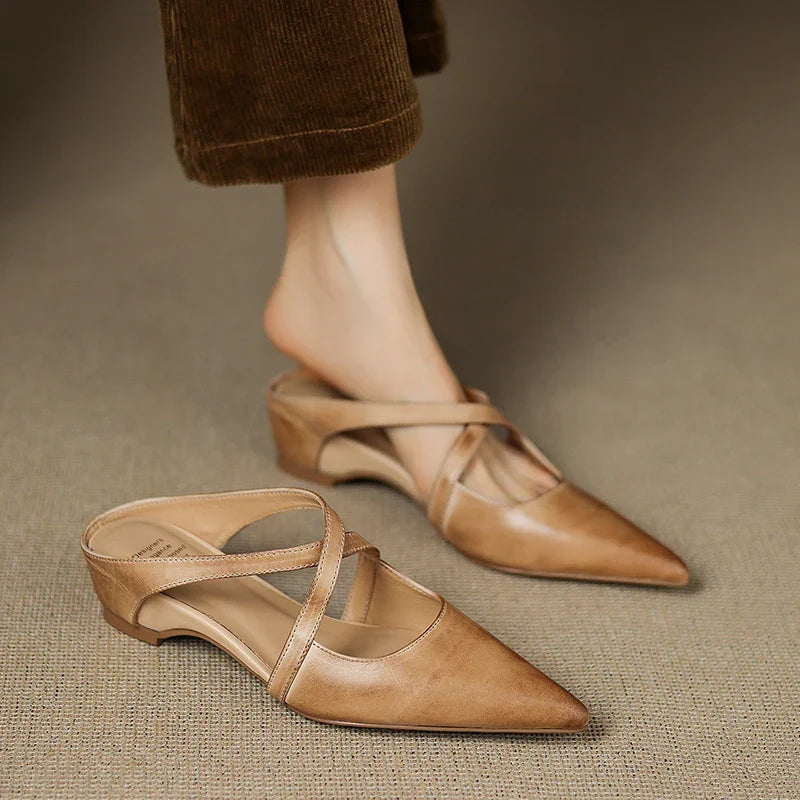 Mule in Vera Pelle Aluna