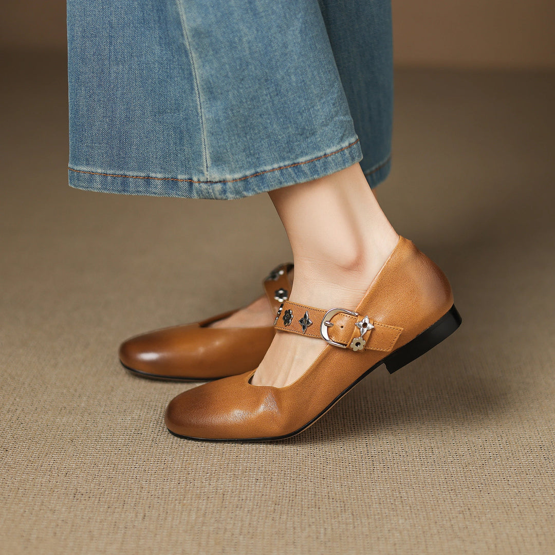 Elda Ballerine in Vera Pelle