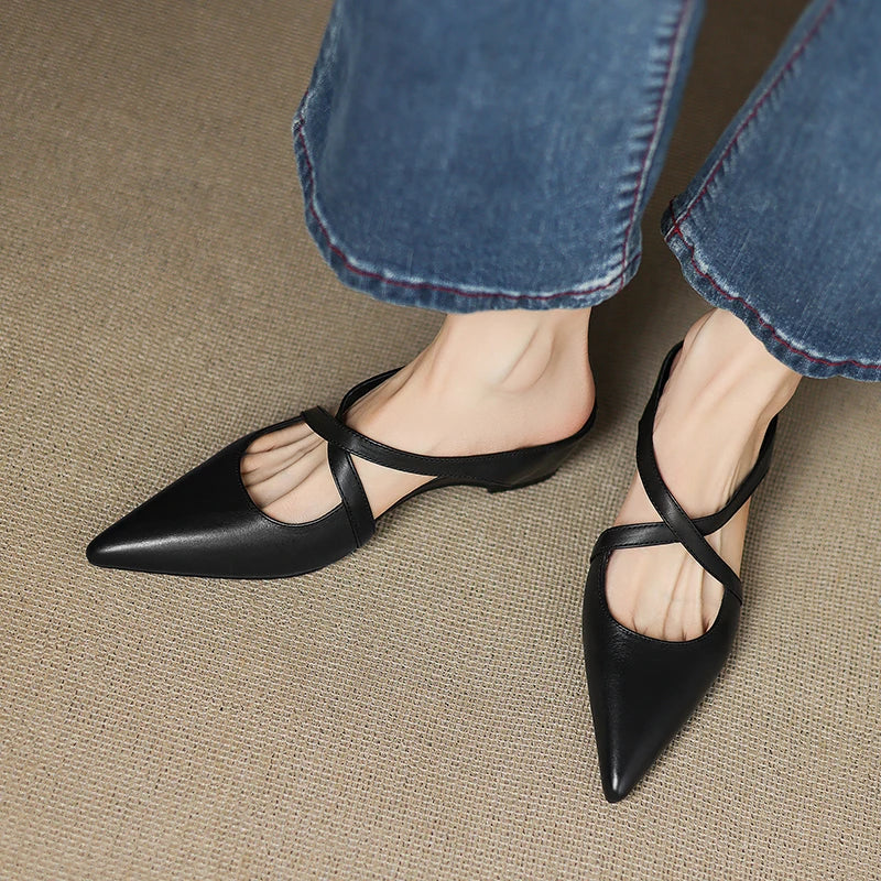Mule in Vera Pelle Aluna
