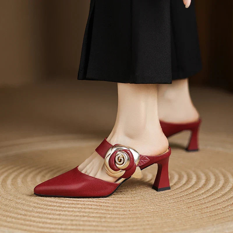 Tacchi in Vera Pelle Garnet