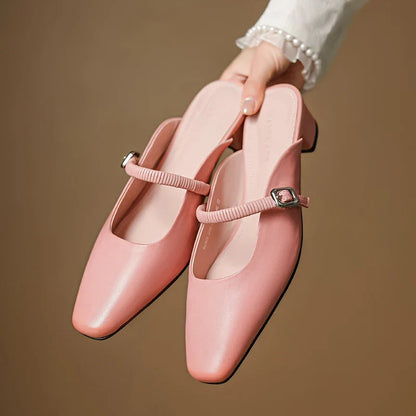 Mule Mary Jane in Vera Pelle Kera