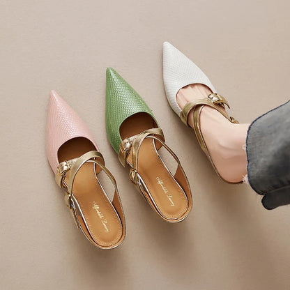 Mule in vera pelle Zelle