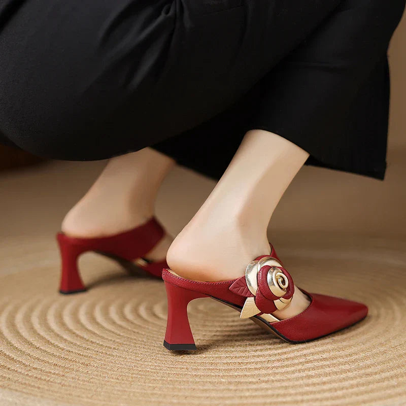 Tacchi in Vera Pelle Garnet