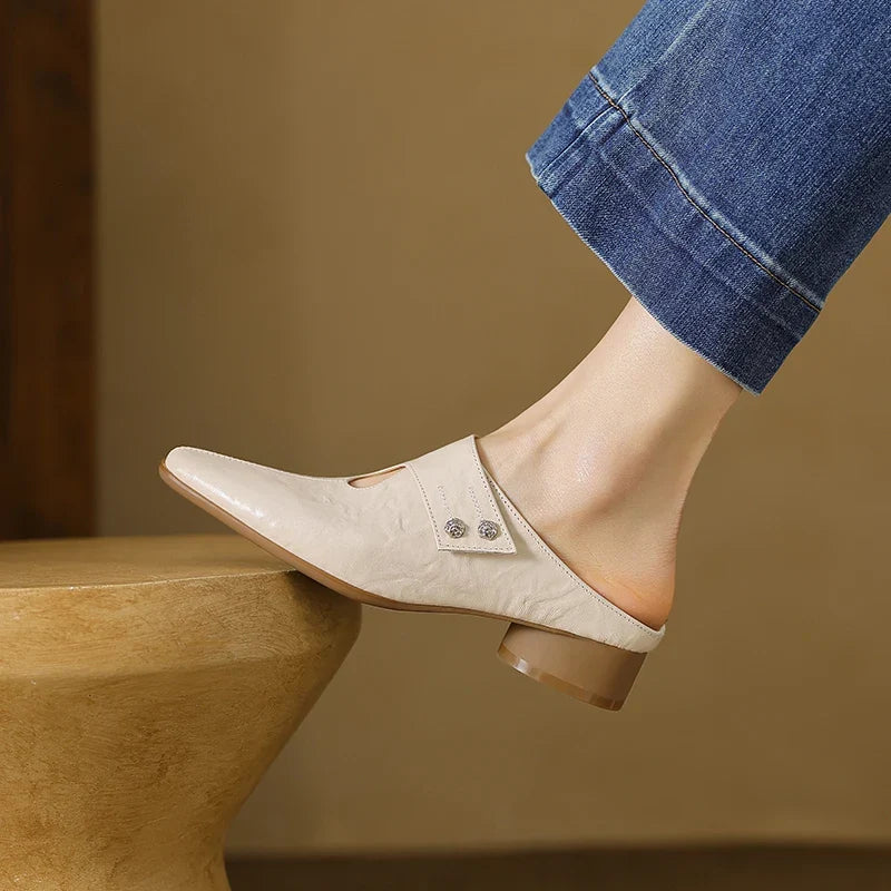 Mule in Vera Pelle Agnit