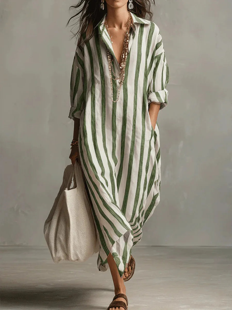 Amaris | Abito Camicia Lungo in Lino