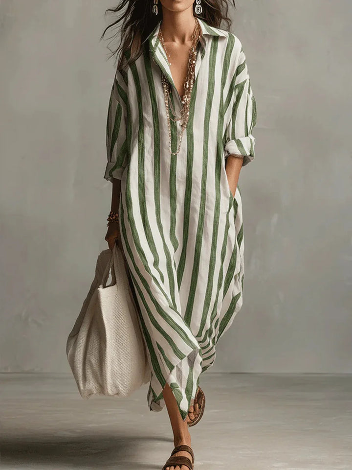 Amaris | Abito Camicia Lungo in Lino