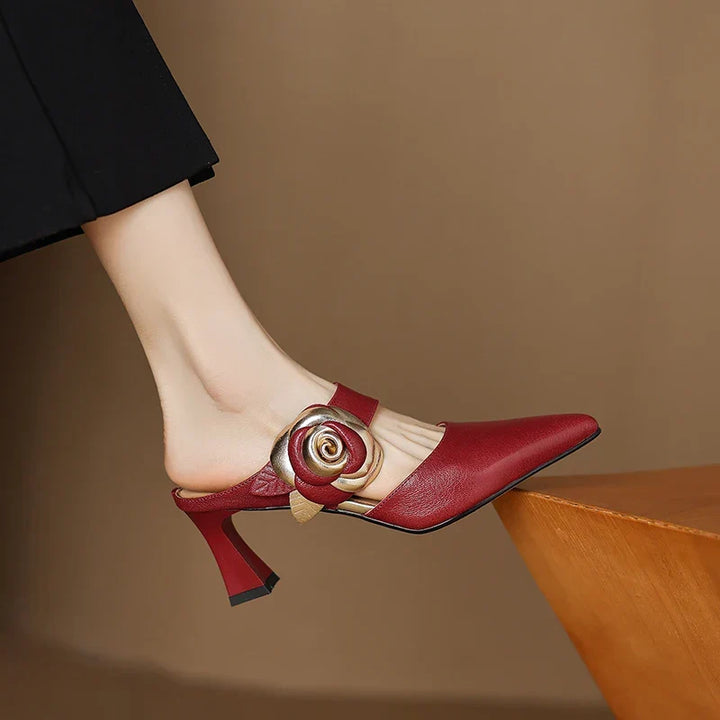 Tacchi in Vera Pelle Garnet