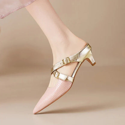 Mule in vera pelle Zelle