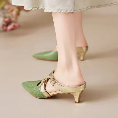 Mule in vera pelle Zelle