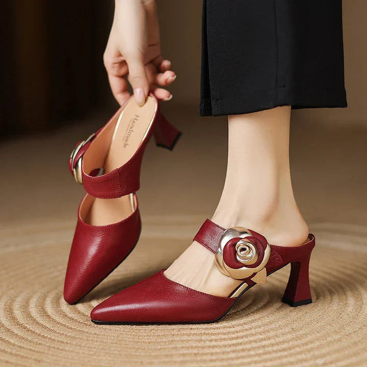 Tacchi in Vera Pelle Garnet