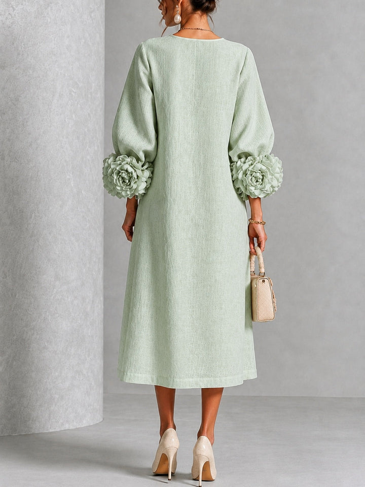 Sienna | Abito Midi con Maniche Floreali