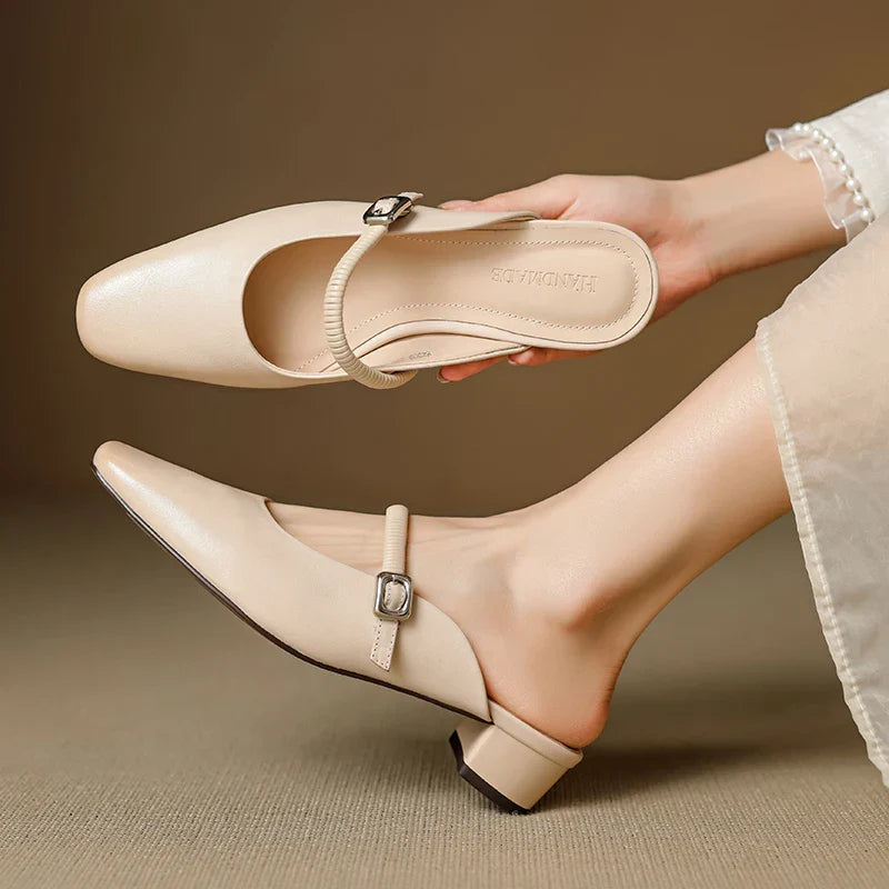 Mule Mary Jane in Vera Pelle Kera