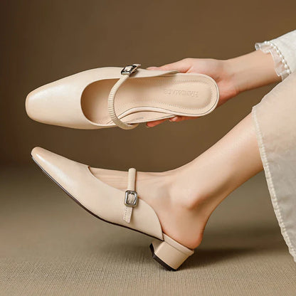Mule Mary Jane in Vera Pelle Kera