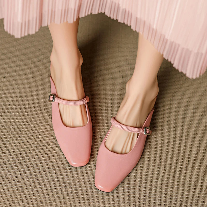 Mule Mary Jane in Vera Pelle Kera