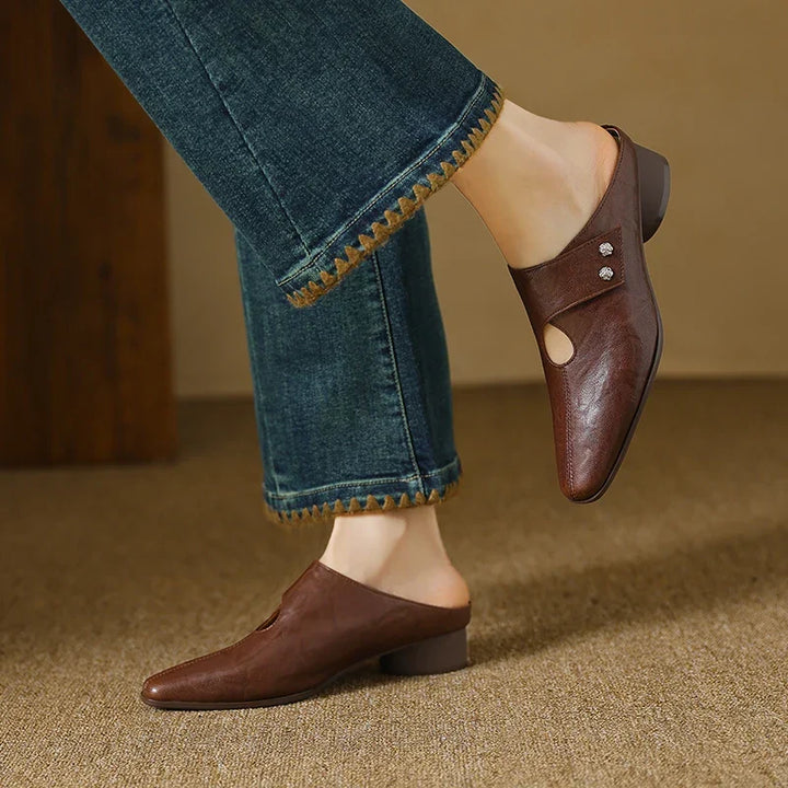 Mule in Vera Pelle Agnit