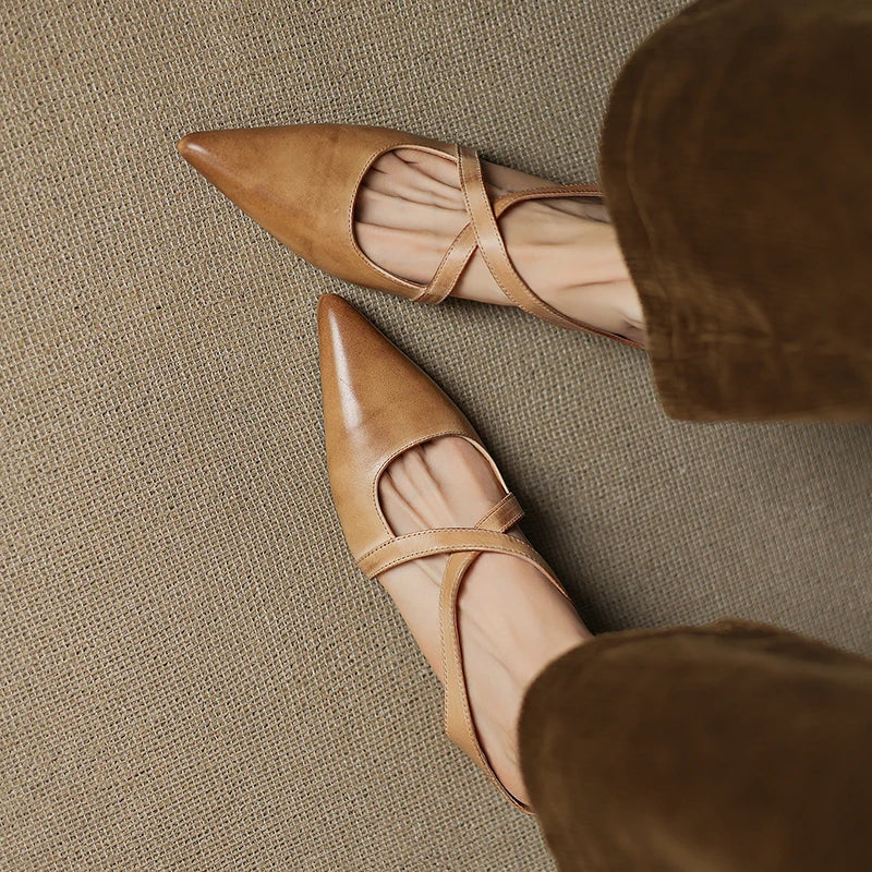 Mule in Vera Pelle Aluna